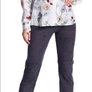 Lysse High Waist Faux Suede Legging slate